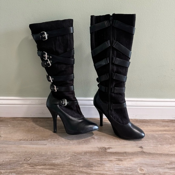 Spirit Halloween Cosplay High Heeled Zip Up Boots Women’s Size 9 - Picture 5 of 7
